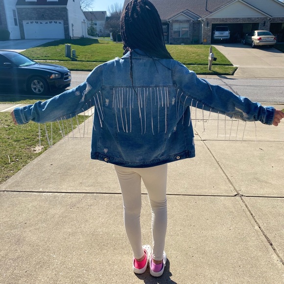 Custom Made Jean Jacket . - Picture 3 of 7